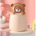 Humidificador ultrasónico portátil con diseño de oso y difusor de aromas. Por Mayoreo SQ442