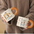 Taza para beber  de cerámica bonito de dibujos animados para niños y niñas, recuerdo creativo, Por Mayoreo  MZ-8139-1
