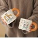 Taza para beber  de cerámica bonito de dibujos animados para niños y niñas, recuerdo creativo, Por Mayoreo  MZ-8139-1