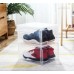 Caja organizadora de zapatos transparente apilable, contenedores plásticos con puerta frontal para tenis, zapatillas y calzado 45.5*10.5*28cm – Diseño resistente y fácil de abrir, Por Mayoreo  N2-145