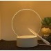 Lámpara LED acrílica para dibujo y mensajes personalizados, luz nocturna creativa con marcador borrable, ideal para regalos, decoración y escritorio. Por Mayoreo N3-036