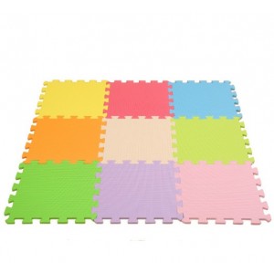 Tapete infantil de colores – Alfombrilla antideslizante de ensamble- alfombrillas gruesas- 30x1,0x30cm, Por Mayoreo P-11482