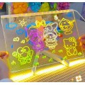 Pizarra luminosa para niños LED | Tablero de dibujo fluorescente, Perfecta para regalo, aprendizaje y actividades creativas en casa- Por Mayoreo QT-0947