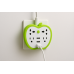 Enchufe Múltiple con Forma de Manzana – 4 Tomas Universales + 4 Puertos USB – Colores Variados, para cargar todos tus dispositivos al mismo tiempo Por Mayoreo  W-JPC511