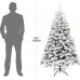 Árbol navideño nevado artificial de 180cm con 511 ramas de base metálica. Decoración navideña Por Mayoreo  SDS110 