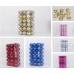 Set de esferas navideñas adornos navideño colgantes con 36 pzs de diferentes colores resistentes y ligeras  de 6CM Por Mayoreo SDS4170