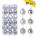 Set de esferas navideñas adornos navideño colgantes con 36 pzs de diferentes colores resistentes y ligeras  de 6CM Por Mayoreo SDS4170
