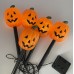 Lámpara de suelo con forma de calabaza de Halloween alimentada por energía solar, decoración exterior de Halloween, impermeables para jardín al aire.  Por Mayoreo SF-2319
