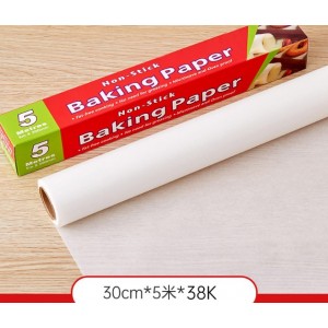 Rollo de Papel para Hornear Antiadherente - Resistente a Microondas y Horno Papel absorbente de aceite 30cm x 5m de grado alimenticio por Mayoreo  SFYP80