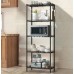Repisa organizador multifuncional metálica de cocina 5 niveles con ganchos laterales por Mayoreo SNH109