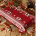 Mantel Navideño diseños variados – Diseño Festivo “Feliz Navidad” – Tela Decorativa,  Lavable y reutilizable. Por Mayoreo T-30094