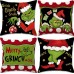 Set de cojines decorativo Navideñas con diseños de Grinch – Impreso Solo por un Lado – Modelos Variados , Por Mayoreo T-30502