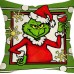 Set de cojines decorativo Navideñas con diseños de Grinch – Impreso Solo por un Lado – Modelos Variados , Por Mayoreo T-30502