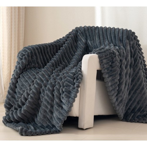 Frazada Acolchonada Tipo Peluche Ultrasuave – Textura en Relieve– Varios Colores. 200X220X3,5cm, Por Mayoreo  T-30510