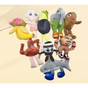 Set de 8 peluches Shan Hai Jing – Modelos surtidos tipo caricatura- Por Mayoreo T-30739