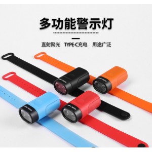 Linterna de muñeca multifuncional luz LED recargable con correa ajustable con carga USB para deportes al aire libre para correr o ciclismo nocturno por Mayoreo TY409