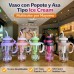 Vaso tipo “Cup Ice Bottle” con capacidad de 1200 ml, tapa, asa lateral y popote, colores variados, ideal para bebidas. Por Mayoreo  M34878-12