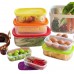 Juego de toppers rectangular de 7 piezas para conservar alimentos de diferentes tamaños, Por Mayoreo  W-CBX5162