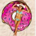 Toallas de playa redondas con diseños divertidos – Donas, frutas, tiburón y más – Microfibra ligera – Por Mayoreo W-DD-278