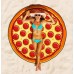 Toallas de playa redondas con diseños divertidos – Donas, frutas, tiburón y más – Microfibra ligera – Por Mayoreo W-DD-278