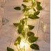 Guirnalda de hiedra artificial con hojas y luces LED cálidas, decoración colgante para pared, hogar, fiestas y eventos, Por Mayoreo W-JDJ532