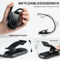 Lámpara de Lectura LED con Pinza y Cuello Flexible – Luz Blanca, Portátil para Libros, Escritorio y Cabecera, Por Mayoreo W-JDJ8027