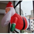 Santa Claus inflable decorativo con luces LED – Adorno navideño exterior. Dale un ambiente festivo a tu hogar o negocio. Por Mayoreo W-RSDY5324 
