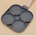 Sartén  creativa  antiadherente con 4 moldes circulares para cocina  en color gris, Por Mayoreo  WANG-16