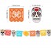 Banderines colgantes de papel picado Día de Muertos con calaveras y colores vivos – Decoración mexicana para altar y fiesta Por Mayoreo WSJ-8528