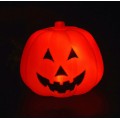 Cubeta calabaza luminosa Halloween con LED – Canasta para dulces y decoración.  luminosa con lámpara LED, portátil Por Mayoreo WSJNG-D001