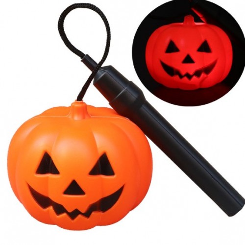 Cubeta calabaza luminosa Halloween con LED – Canasta para dulces y decoración.  luminosa con lámpara LED, portátil Por Mayoreo WSJNG-D001