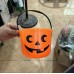 Cubeta de Halloween en forma de calabaza naranja con cara clásica, Ideal para que los niños recojan dulces, fiestas y decoraciones de Halloween Por Mayoreo WSJNT-N201