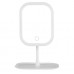 Espejo de tocador rectangular con luz LED táctil regulable y base organizadora – Colores blanco y rosa – Por Mayoreo WSM-2494