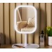 Espejo de tocador rectangular con luz LED táctil regulable y base organizadora – Colores blanco y rosa – Por Mayoreo WSM-2494