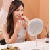 Espejo de tocador con luz LED táctil regulable, diseño ovalado portátil con base organizadora para maquillaje y cuidado personal- Por Mayoreo  WSM-2595