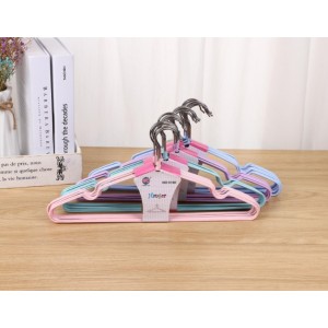 Ganchos de colores para ropa | Ganchos resistentes y antideslizantes para clóset | Set multicolor, Por Mayoreo YD070