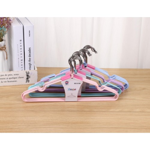 Ganchos de colores para ropa | Ganchos resistentes y antideslizantes para clóset | Set multicolor, Por Mayoreo YD070