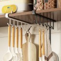 Colgador, estante de almacenamiento de ganchos para cocina | Organizador bajo repisa para tazas, tapas y utensilios | Soporte colgante ahorra espacio, Por Mayoreo YD190 