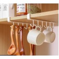 Colgador, estante de almacenamiento de ganchos para cocina | Organizador bajo repisa para tazas, tapas y utensilios | Soporte colgante ahorra espacio, Por Mayoreo YD190 