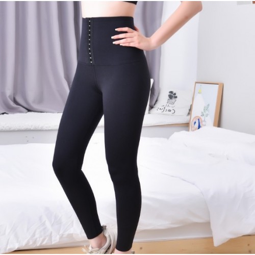 Pantalones  de yoga ajustados de alta elasticidad con botones para mujer para correr para hacer ejercicios al aire libre por Mayoreo YHH-123-0