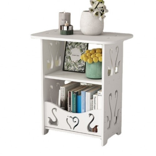 Mesita de noche sencilla moderna mesa auxiliar, mini estante simple mesa multifuncional 36*24*40cm Por Mayoreo, YZ25011911