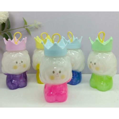Slime Real de Colores Pastel con Tapa de Corona – Suave, Elástico y Brillante – Por Mayoreo A35