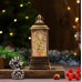 Lámpara cuadrada luminosa de PVC con música. Faroles navideños con nieve y luz LED – Decoración vintage con figuras surtidas Por Mayoreo D-20156