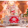 Esfera musical navideña con Santa Claus – efecto nieve – carroza decorativa, adornos navideños Por  Mayoreo D-21655
