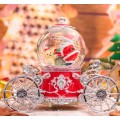 Esfera musical navideña con Santa Claus – efecto nieve – carroza decorativa, adornos navideños Por  Mayoreo D-21655