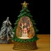 Lámpara navideña musical luminosa con diseño de árbol - Decoración con luces y figuras. Por Mayoreo D-20967