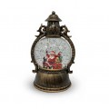 Lámpara navideña musical con efecto de nieve y luz LED – Farol vintage con figuras, decoración navideñas Por Mayoreo  D-21659
