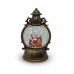 Lámpara navideña musical con efecto de nieve y luz LED – Farol vintage con figuras, decoración navideñas Por Mayoreo  D-21659