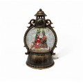 Lámpara navideña musical con efecto de nieve y luz LED – Farol vintage con figuras, decoración navideñas Por Mayoreo  D-21659