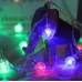 Guirnalda de luces LED con esferas multicolor. Perfecta para decorar fiestas, habitaciones, ventanas y ambientes navideños. Por MayoreoD-22089  